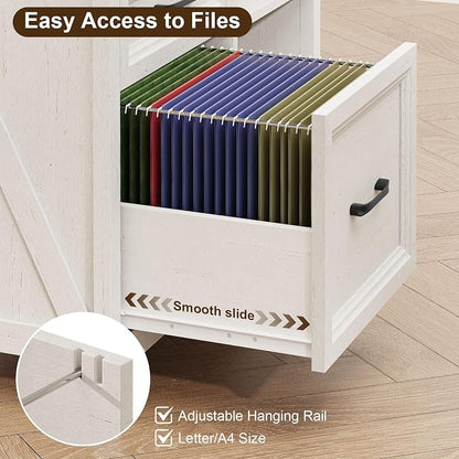 3 Drawers Farmhouse File Cabinet - Image 5