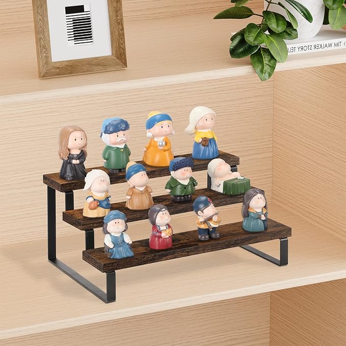 YINMIT Wooden Display Riser Stand, Tiered Perfume and Cologne Organizer Stand - Image 3