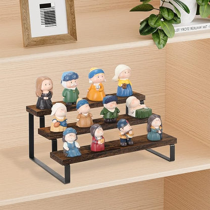 YINMIT Wooden Display Riser Stand, Tiered Perfume and Cologne Organizer Stand - Image 3