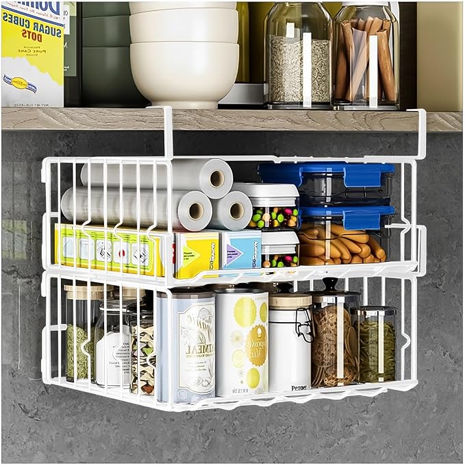 Under Shelf Basket Storage 2Pack by Couwilson