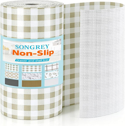 Songrey Shelf Liner and Drawer Liner 12" x 240", Non-Adhesive Non-Slip Kitchen by Unknown
