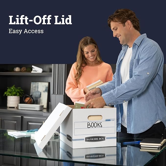 Bankers Box 12-Pack Basic-Duty File Storage Box - Image 4