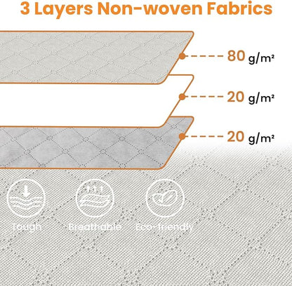 Fab totes 24 Gallons Clothes Storage, Foldable Thick Fabric Blanket Storage Bags - Image 6