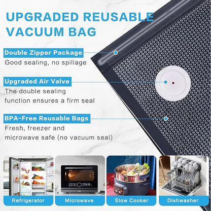 Handheld Vacuum Sealer for Food Powerful Vacuum Sealer Machine, Seal Meal Saver - Image 7