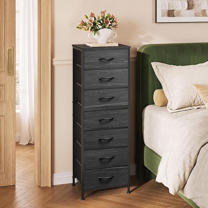 WLIVE Tall Dresser for Bedroom, 7 Drawer Dressers & Chests of Drawers, Fabric - Image 4