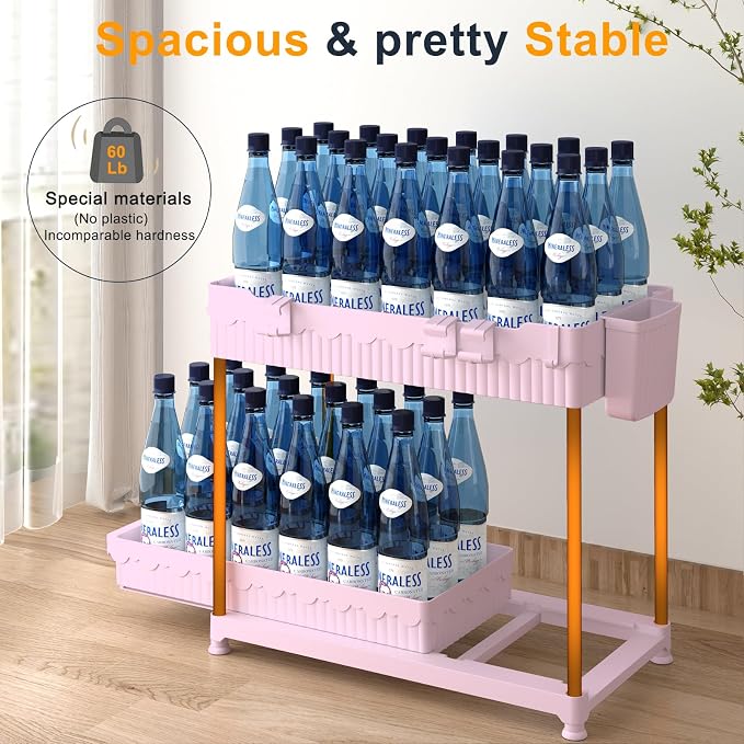 3 Pack Under Sink Organizers, 2-Tier Multi-Use Kitchen and Bathroom Organizers - Image 5