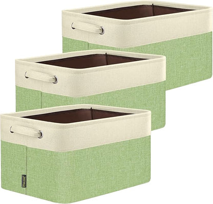 BALEINE 3 Pack Fabric Storage Bins by BALEINE