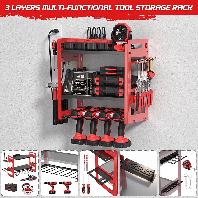 TOPRINCE Power Tool Organizer Wall Mount - Image 3