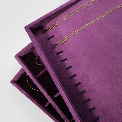 Velvet Jewelry Display Tray For Bracelet Pendant Necklace, Drawer Insert - Image 6