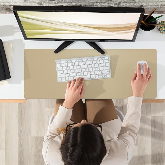 Non-Slip Desk Pad, Desk mat, Waterproof PU Leather Protector, Easy Clean Laptop - Image 5