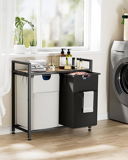 Lulive Double Laundry Hamper, 112L Laundry Sorter - Image 7