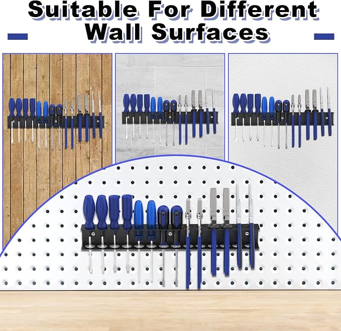 Screwdriver Organizer Wall Mount, Screw Driver Holder, Metal Plier Rack Utility - Image 5