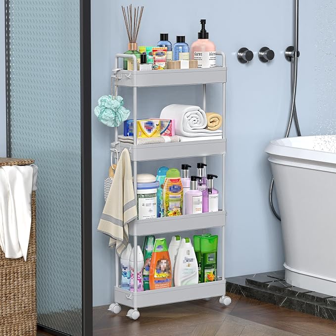 SOLEJAZZ Slim Rolling Storage Cart - Image 6