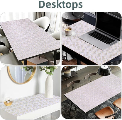 Shelf Liner for Kitchen Cabinets Non Adhesive Drawer Liner Gold Arrow Non-Slip - Image 8