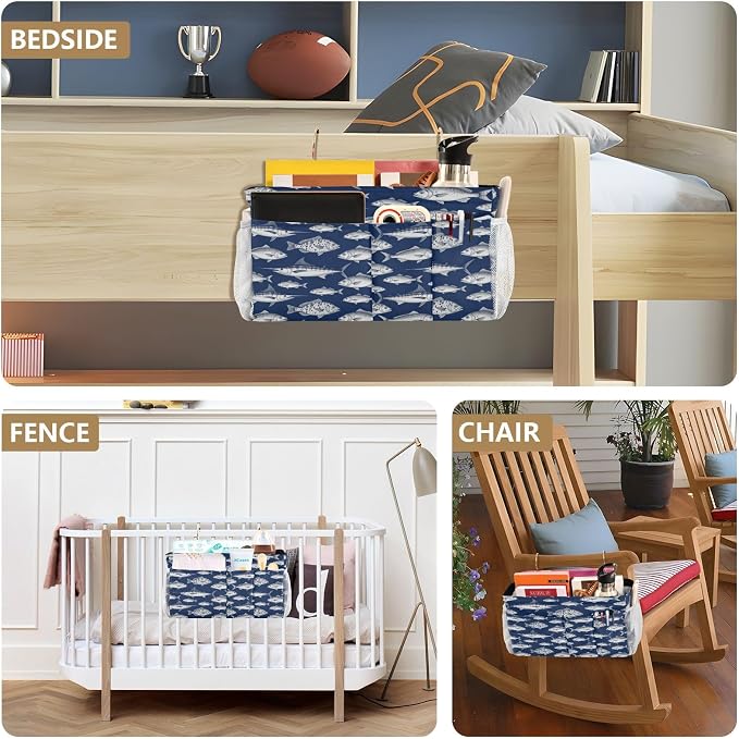 Bedside pouching Organizer Storage Bag Dorm Bed - Image 8