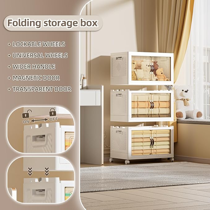 200 QT / 50 Gal Extra Wide Foldable Plastic Cabinet - Image 5