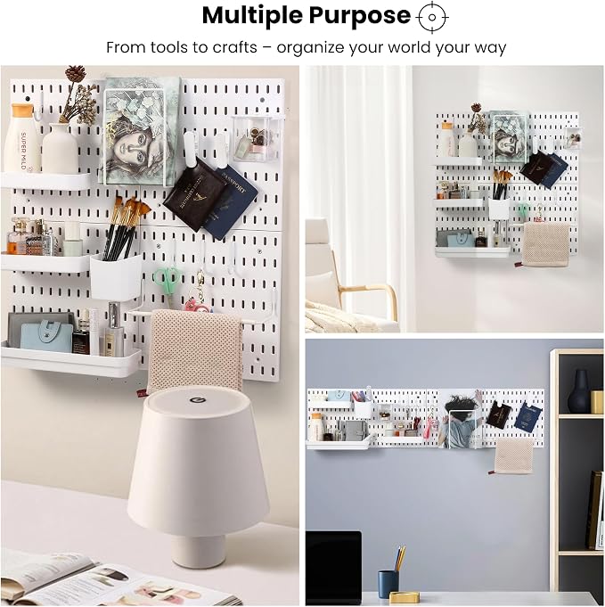 Peg board Set - 17 pcs Pegboard Kit, Includes 4 Pegboards - Image 4
