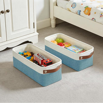 Bagnizer Small Fabric Storage Baskets, Decorative Basket - Image 4