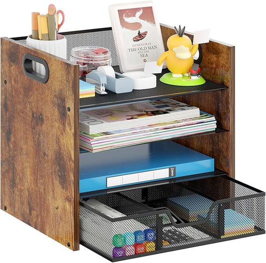 Wood Desk Organizer by BOERSHUN