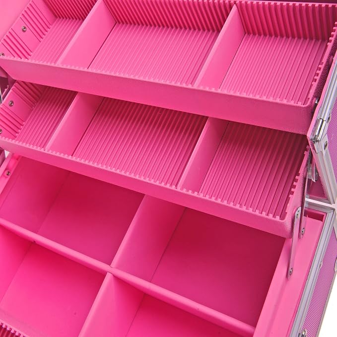 SHANY Essential Pro Makeup Train Case Cosmetic Box Portable Makeup Case - Image 9