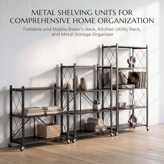 5-Tier Foldable Storage Shelves - Image 9