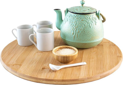 TB Home 14 Inch Bamboo Lazy Susan Turntable Organizer by TB+Home