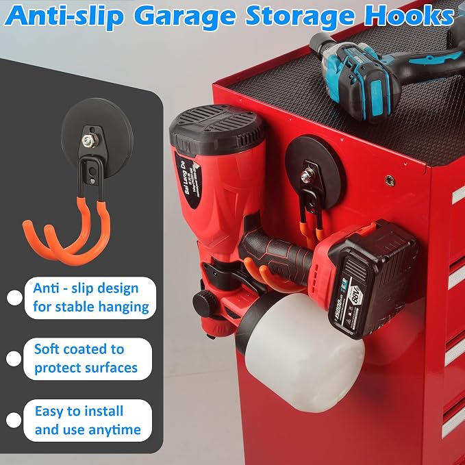 MUTUACTOR New Updated Heavy Duty Magnetic Hooks, 40lbs 2-Pack Super Strong - Image 8