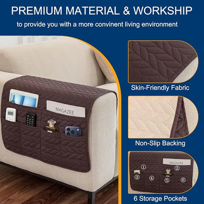 Remote Control Holder for Armchair, Couch Caddy Organizer TV Remote Holder for - Image 3