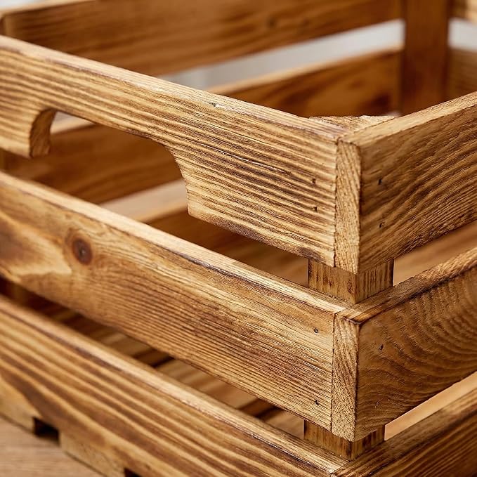 Set of 6 Decorative Wood Crates - Image 5