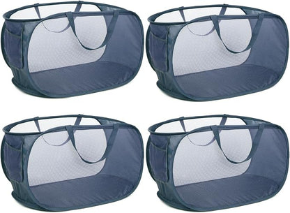 4 Pack Collapsible Laundry Baskets, Foldable Laundry Basket by Bemkoo