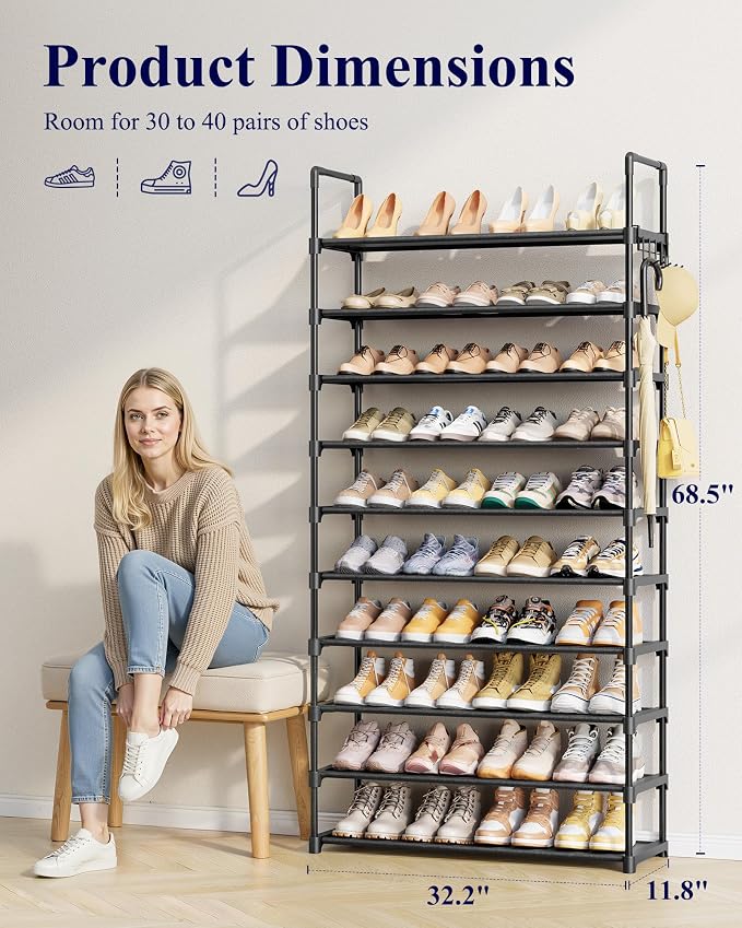 Kitsure Shoe Rack for Closet - Image 3