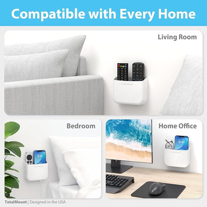 TotalMount Hole-Free Remote Holder – Eliminates Need to Drill Holes in Your Wall - Image 6
