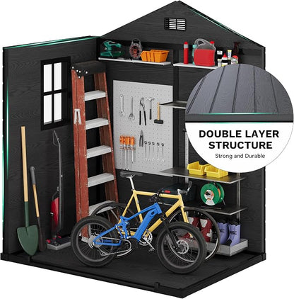 DWVO 6X5FT Resin Storage Shed - Image 6