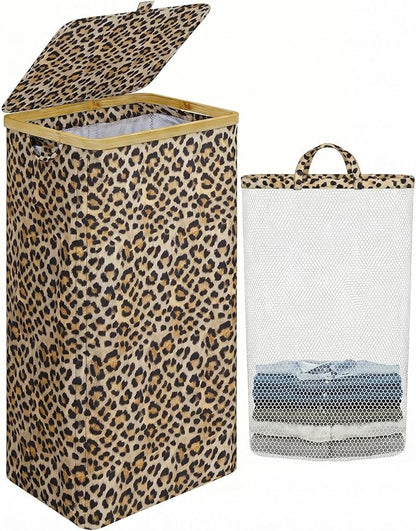 iEGrow Laundry Hamper with Lid, 110L Large Laundry Basket with Handle, by iEGrow