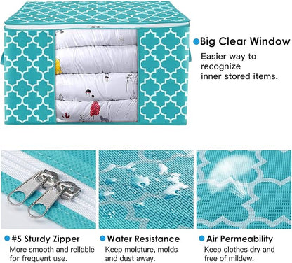 WISELIFE Storage Bags 100L 8-Pack Large Blanket Clothes Organization and - Image 5