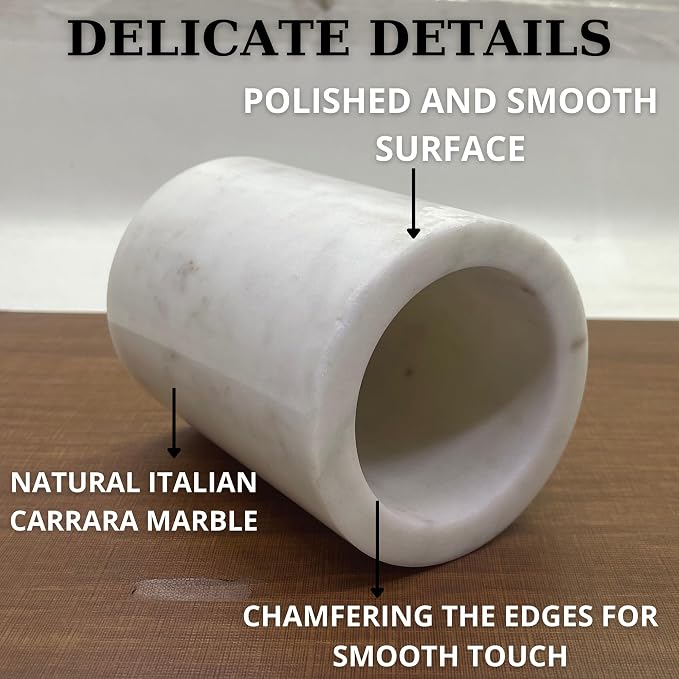 Natural Marble Pencil Pen Holder Stand - Image 8
