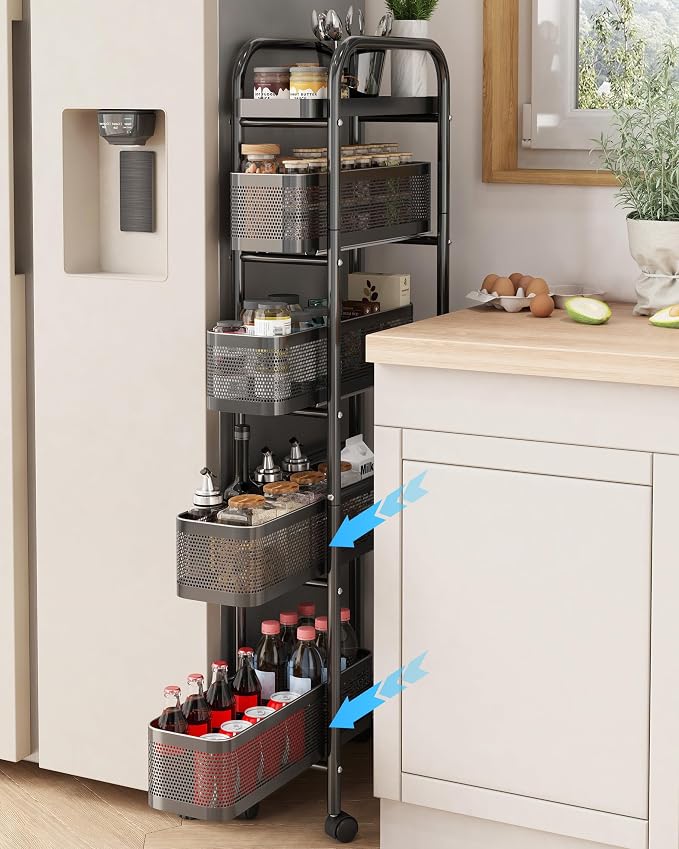 UMDONX Slim Storage Cart 5 Tier by UMDONXBuyNow