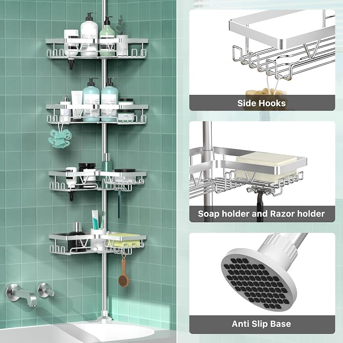 DAOYA Shower Caddy Tension Pole - Image 3