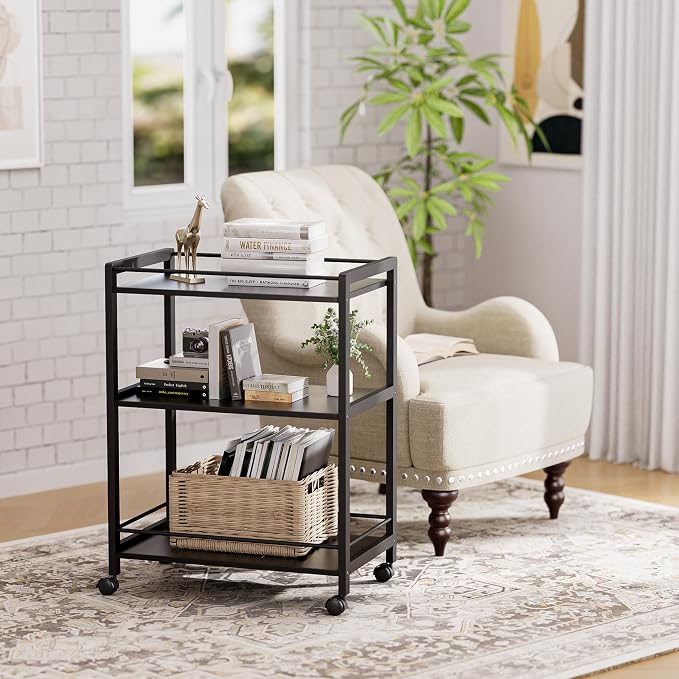 HITNET Bar Cart Black, Serving Cart - Image 8