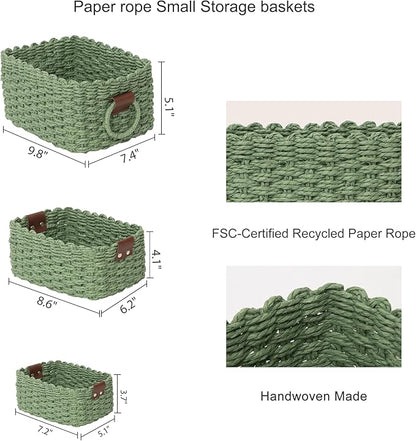 Small baskets for Organizing, Cute woven Storage basket - Image 7