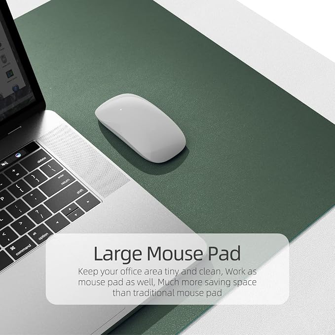YSAGi Office Desk Pad, Desk Mat, 23.6" x 13.7" Ultra Thin Waterproof PU Leather - Image 4