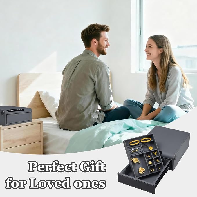 Jewelry Safe with Drawers，Biometric Fingerprint safe, Slide-Away Handgun Safe - Image 5
