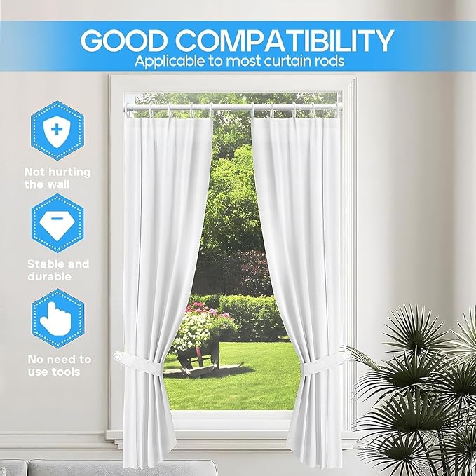 Tension Curtain Rod White 1PCS Tension Rods - Image 4