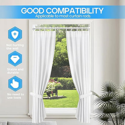 Tension Curtain Rod White 1PCS Tension Rods - Image 4