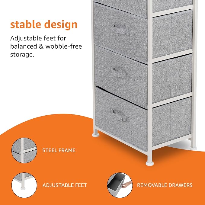 Amazon Basics Fabric 4-Drawer Storage Organizer Unit - Image 6
