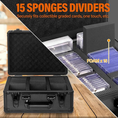 Graded Card Storage Box, Top Loaders Storage Case, Sports Trading Card Box - Image 3