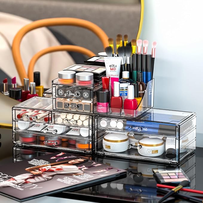 Acrylic Clear Make up Organizers And Storage - Image 7