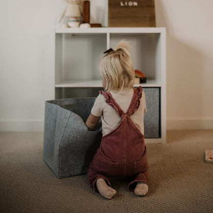 Parker Baby Felt Foldable Storage Cube - Image 8