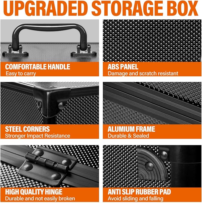 Graded Card Storage Box, Top Loaders Case, Sports Trading Box, Slab PSA MTG CSG - Image 2