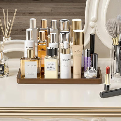 Weenson Bathroom Vanity Tray for Soap Dispenser, Dresser Jewelry, Bamboo - Image 2